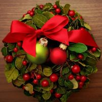 Guirlande de Noël en matériaux naturels