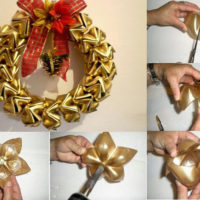 Guirlande de Noël de bouteilles en plastique