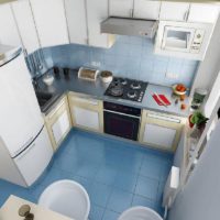 carrelage dans la cuisine 6 mètres carrés