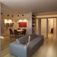 design élégant d'un petit salon