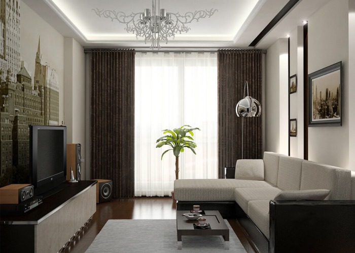 photo papier peint dans le salon