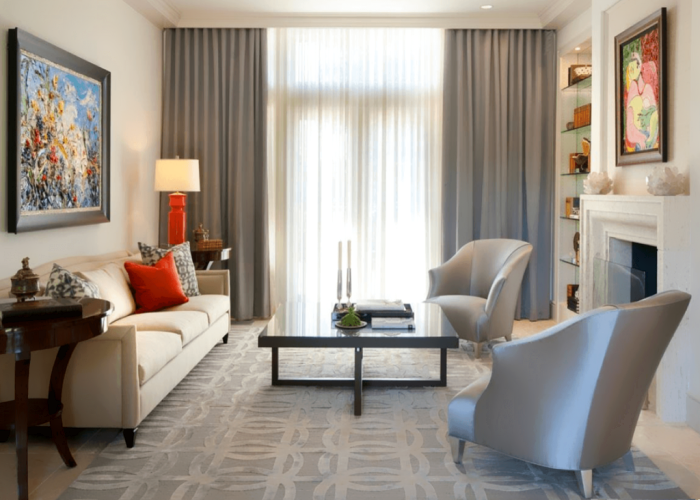 couleurs pastel dans le salon