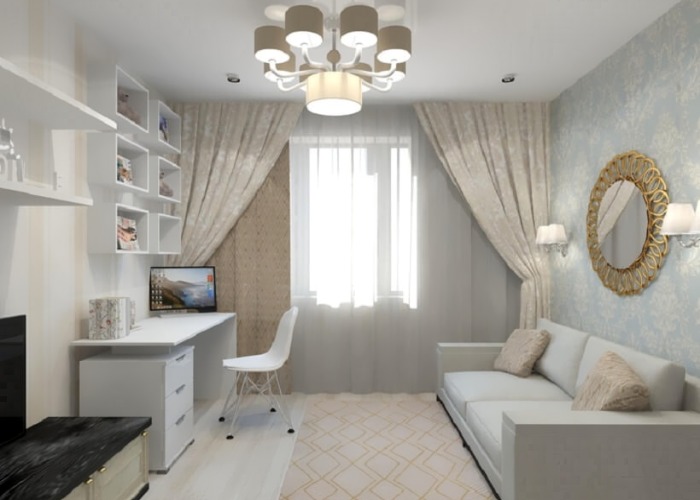 conception de salon lumineux