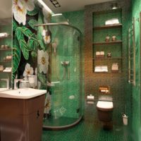 couleurs naturelles dans la salle de bain