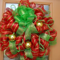 Guirlande de noël d'une fleur maille