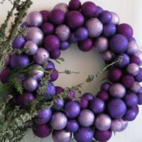 guirlande de noël violet