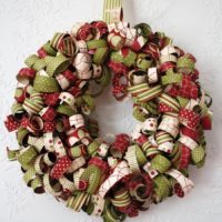 guirlande de noël de rubans de papier