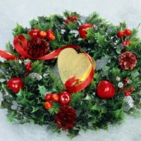 guirlande de noël de feuilles