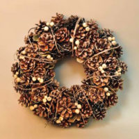 guirlande de noël de cônes