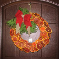 Couronne d'agrumes de Noël
