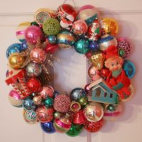 Guirlande de Noël de jouets vintage