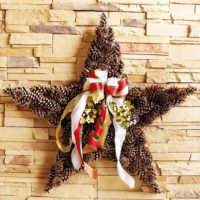 couronne d'étoile de noël