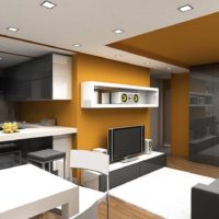 diseño espacioso de un apartamento de una habitación