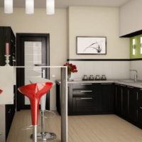 comptoir de bar dans la photo de la cuisine
