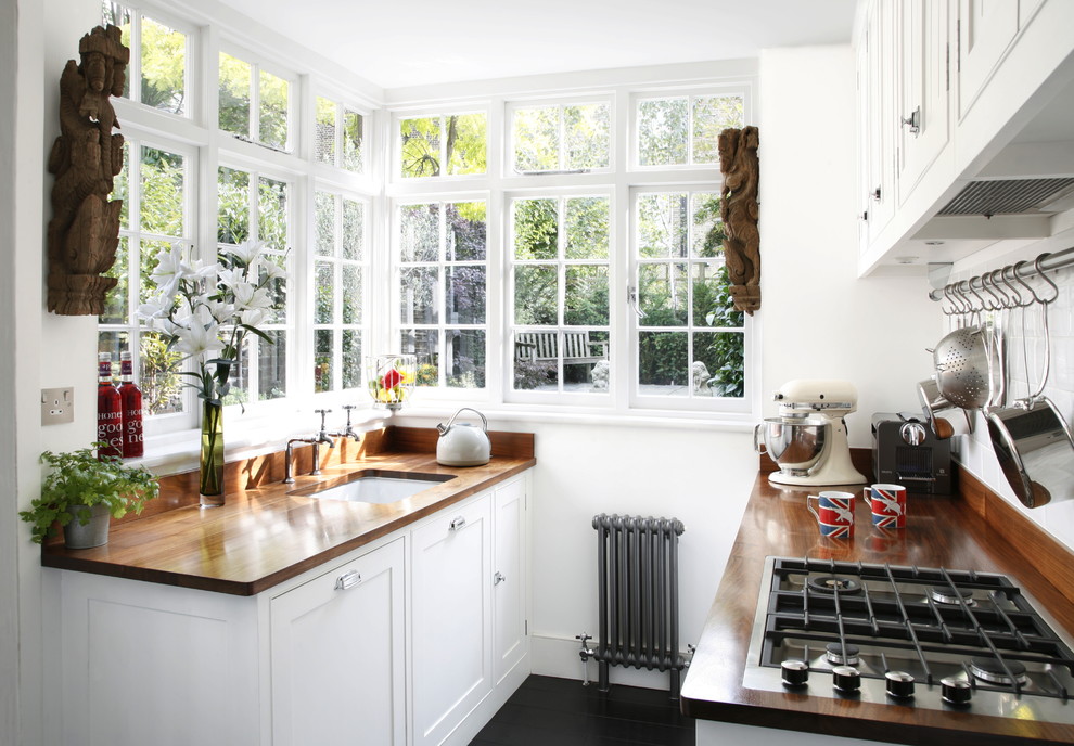 cocina blanca de 5 metros cuadrados