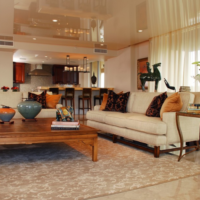 plafond tendu beige
