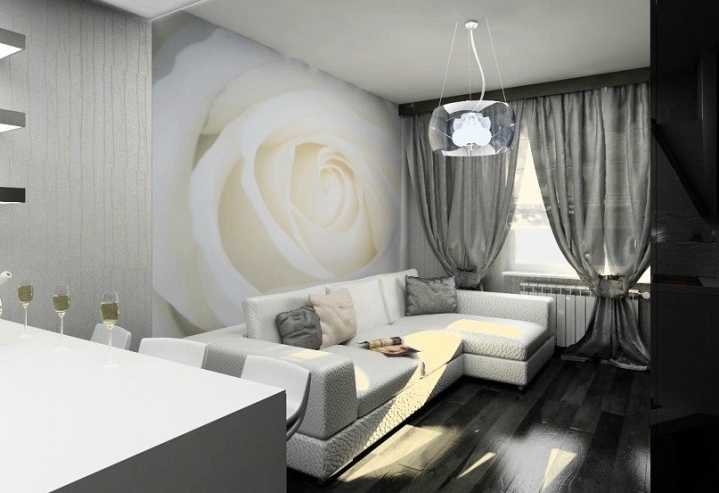 salon noir et blanc