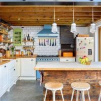 conception de cuisine de style loft