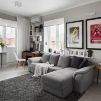 aménagement intérieur d'un studio à Khrouchtchev