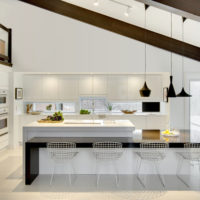 conception de cuisine studio clair