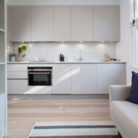 conception de studio de cuisine blanche