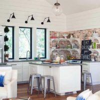 conception de cuisine de studio dans la maison