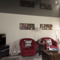 plafond tendu dans le salon