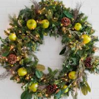 l'idée d'utiliser une belle photo de conception de guirlande de Noël bricolage