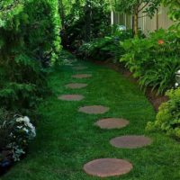 exemple d'utilisation de magnifiques allées de jardin dans une image de paysage