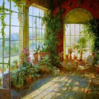Un exemple d'utilisation d'idées inhabituelles pour la décoration d'un jardin d'hiver dans une maison