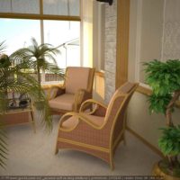 Un exemple d'application d'idées brillantes pour la décoration d'un jardin d'hiver dans une maison