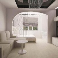 Un exemple d'une belle conception d'un salon photo 15 m²
