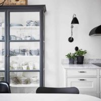 idée de design inhabituel d'une chambre en photo de style scandinave