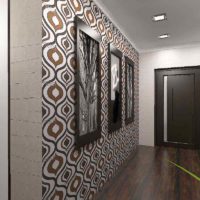 Un exemple de style lumineux d'un hall d'entrée dans une maison privée