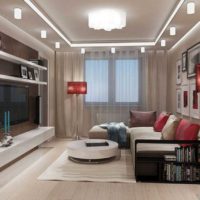 l'idée d'une image inhabituelle de la chambre du salon intérieur