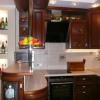 La idea de un diseño de cocina inusual de 10 m2.n series 44 imagen