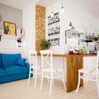 variante d'un décor de chambre lumineux dans le style scandinave photo
