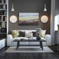 version du beau style du salon photo 15 m²