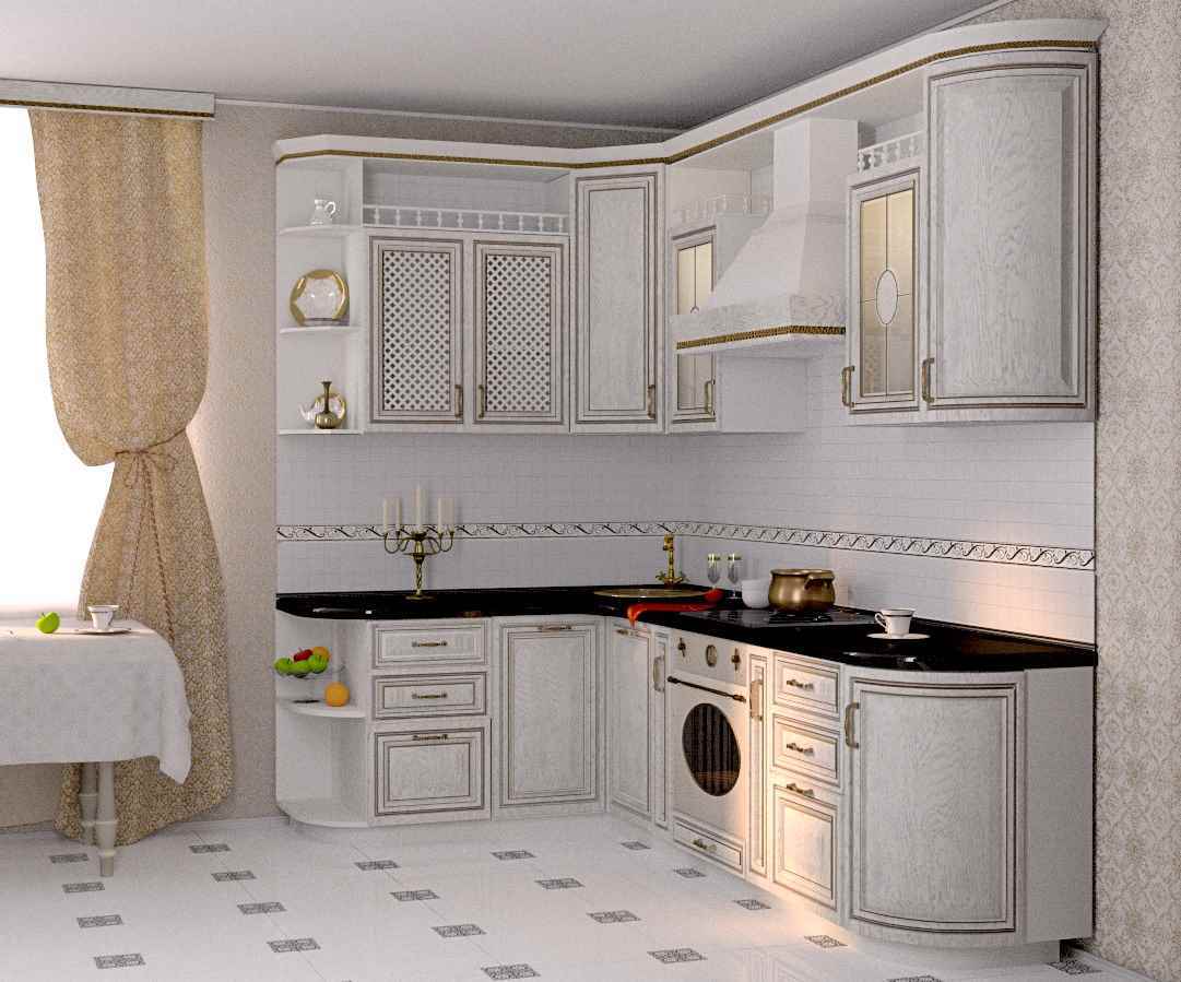 Un exemple de décor de cuisine de style classique léger