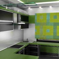 variante du décor insolite de la cuisine dans une maison de campagne photo