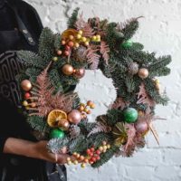 l'idée d'utiliser un décor lumineux d'une guirlande de Noël avec votre propre image de la main