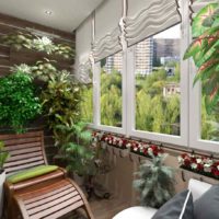 Un exemple d'utilisation d'idées brillantes pour la décoration d'un jardin d'hiver dans une maison