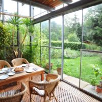 possibilité d'appliquer des idées inhabituelles pour décorer une photo de jardin d'hiver