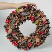 idée de bricolage en utilisant un style insolite de photo de guirlande de Noël