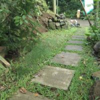l'idée d'utiliser de belles allées de jardin en photo d'aménagement paysager