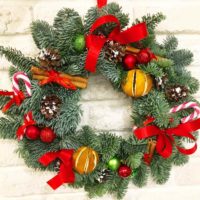 exemple de bricolage utilisant un style inhabituel de guirlande de Noël