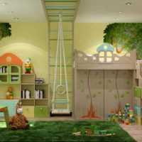 idée d’un intérieur lumineux pour une chambre d’enfant pour une fille photo