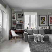 l'idée d'un studio intérieur lumineux photo 20 m²