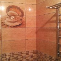 idée d'un style de lumière posant des carreaux dans la photo de la salle de bain