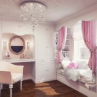 version d'un beau design d'une chambre d'enfants pour une photo de fille